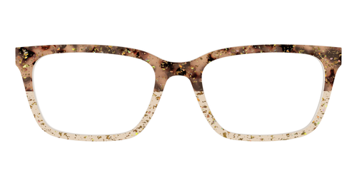 The Khaki Tortoise Crystal Split with Gold Flakes - Pair Eyewear