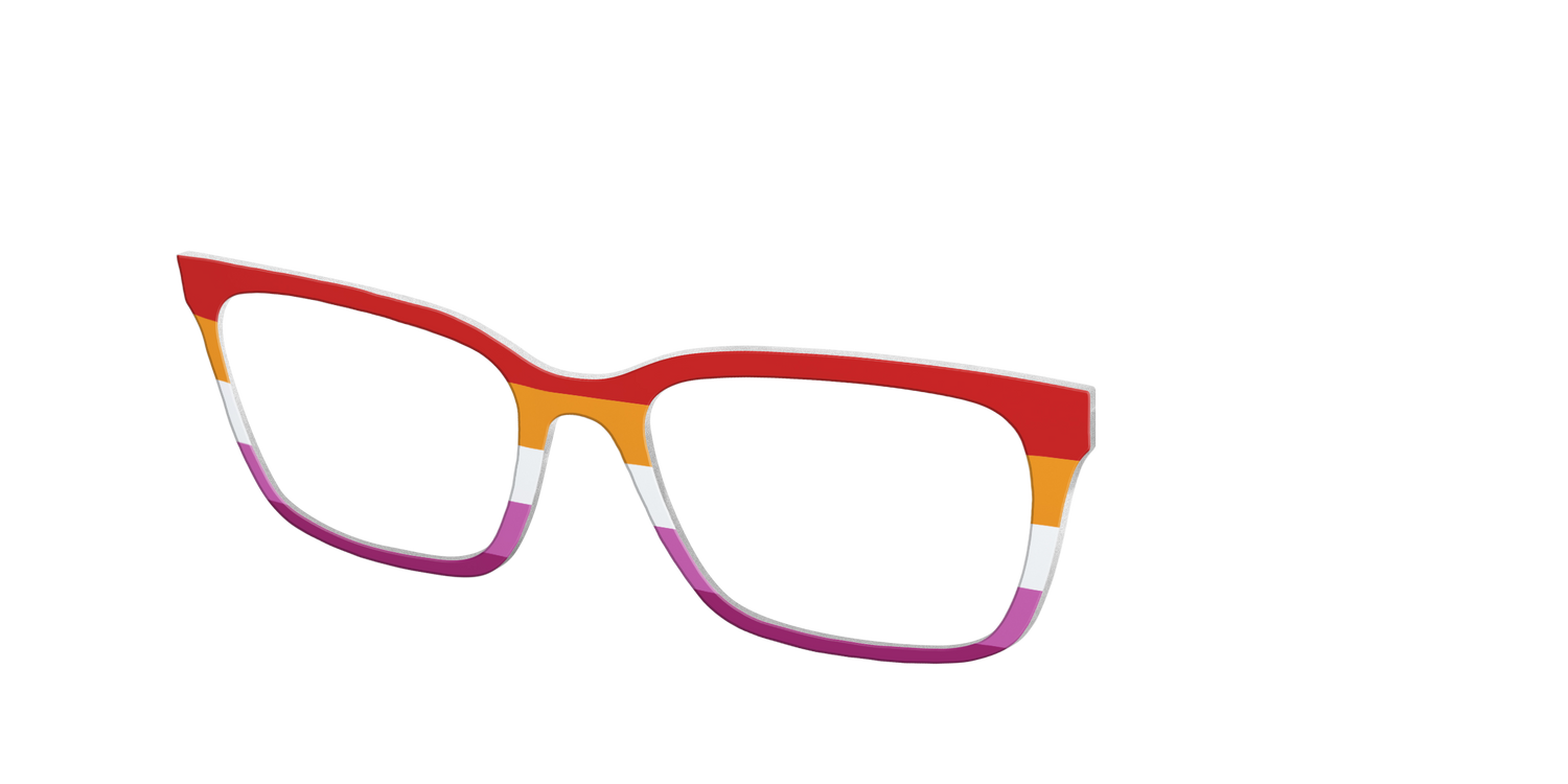 The Lesbian Flag - Angle Top Image - Pair Eyewear