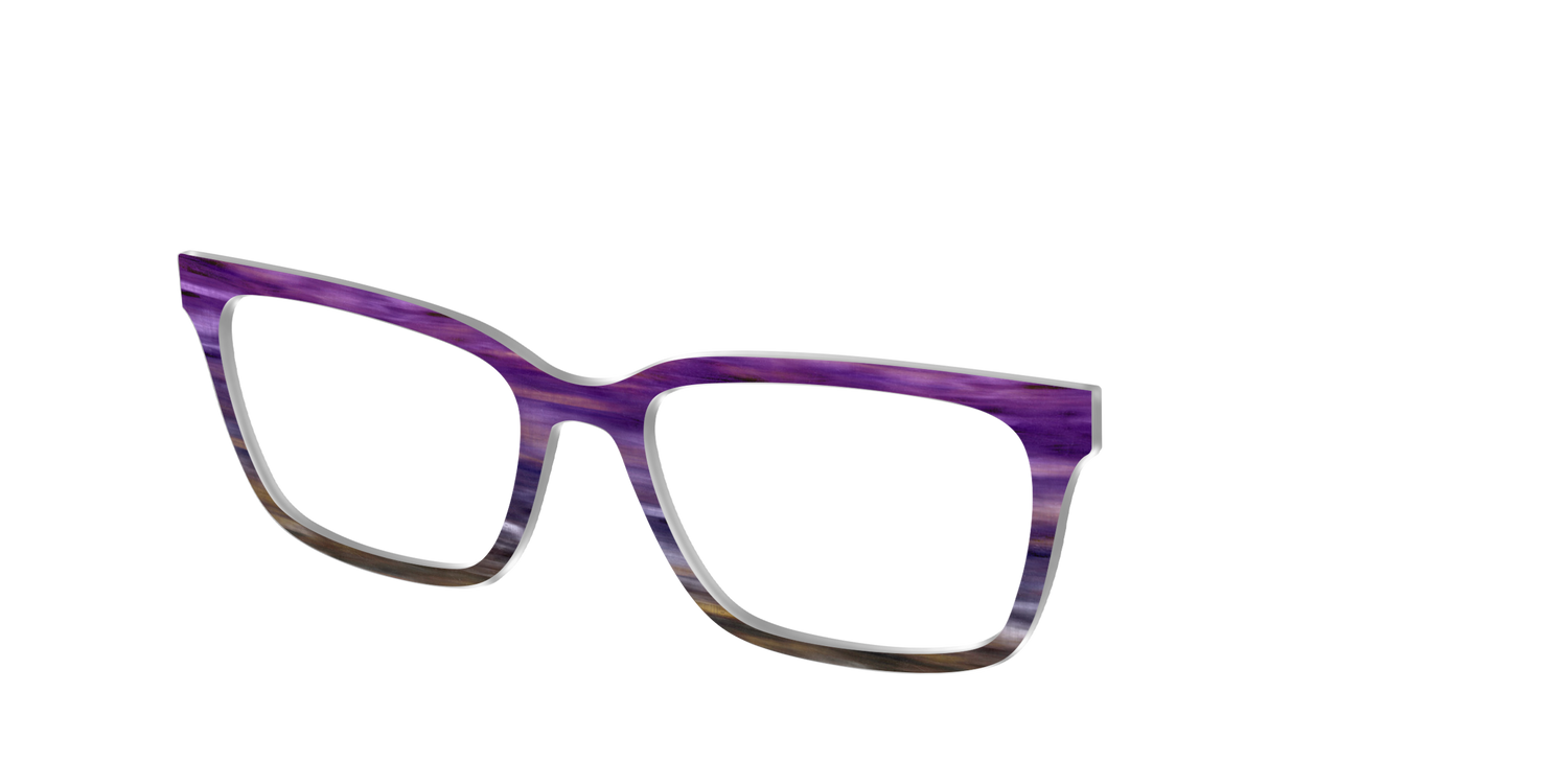 The Lilac Gradient Horn - Angle Top Image - Pair Eyewear