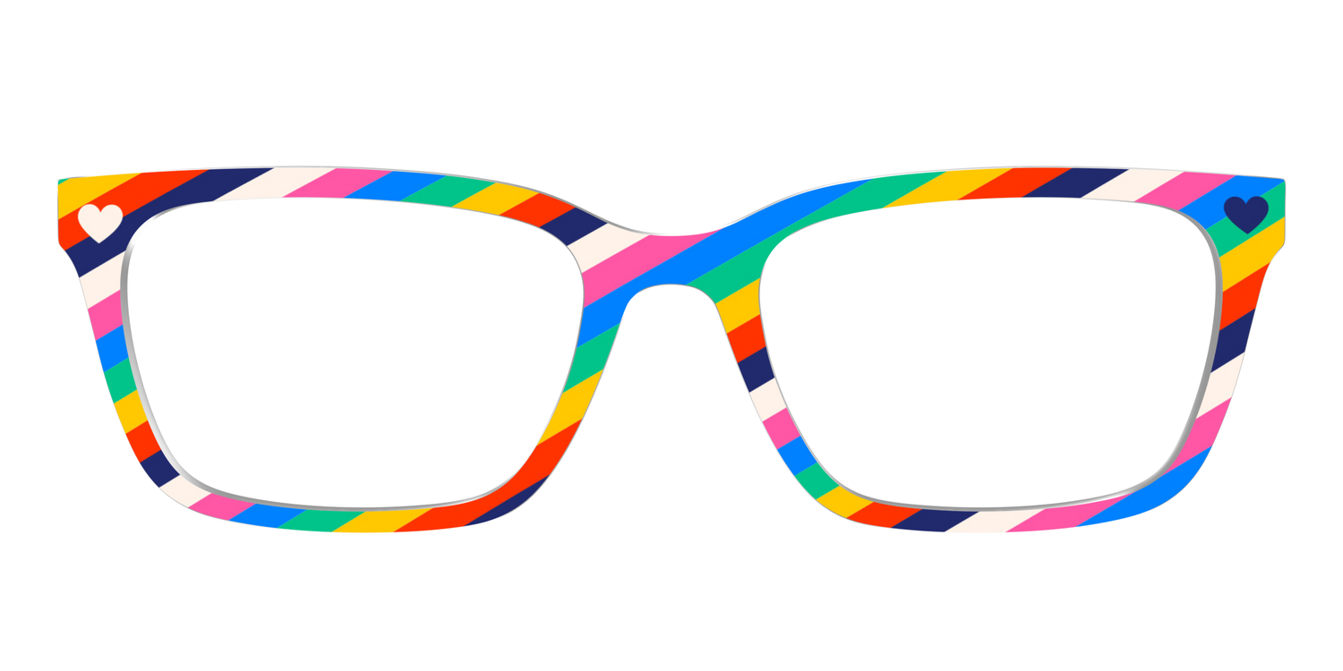 The Love Out Loud Stripes - Front Top Image - Pair Eyewear