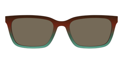 The Polarized Mahogany to Juniper Woodgrain Sun Top - Front Top Thumbnail - Pair Eyewear