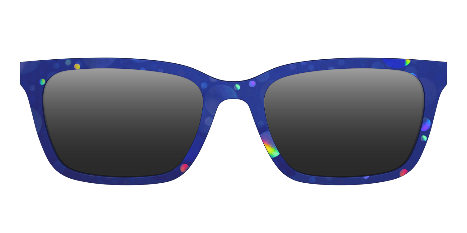 The Polarized Navy Holographic Bubbles Sun Top