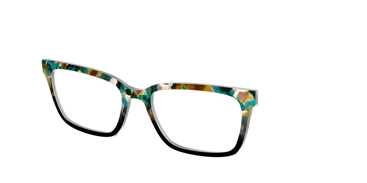 The Oxidized Copper Tortoise - Angle Top Image - Pair Eyewear