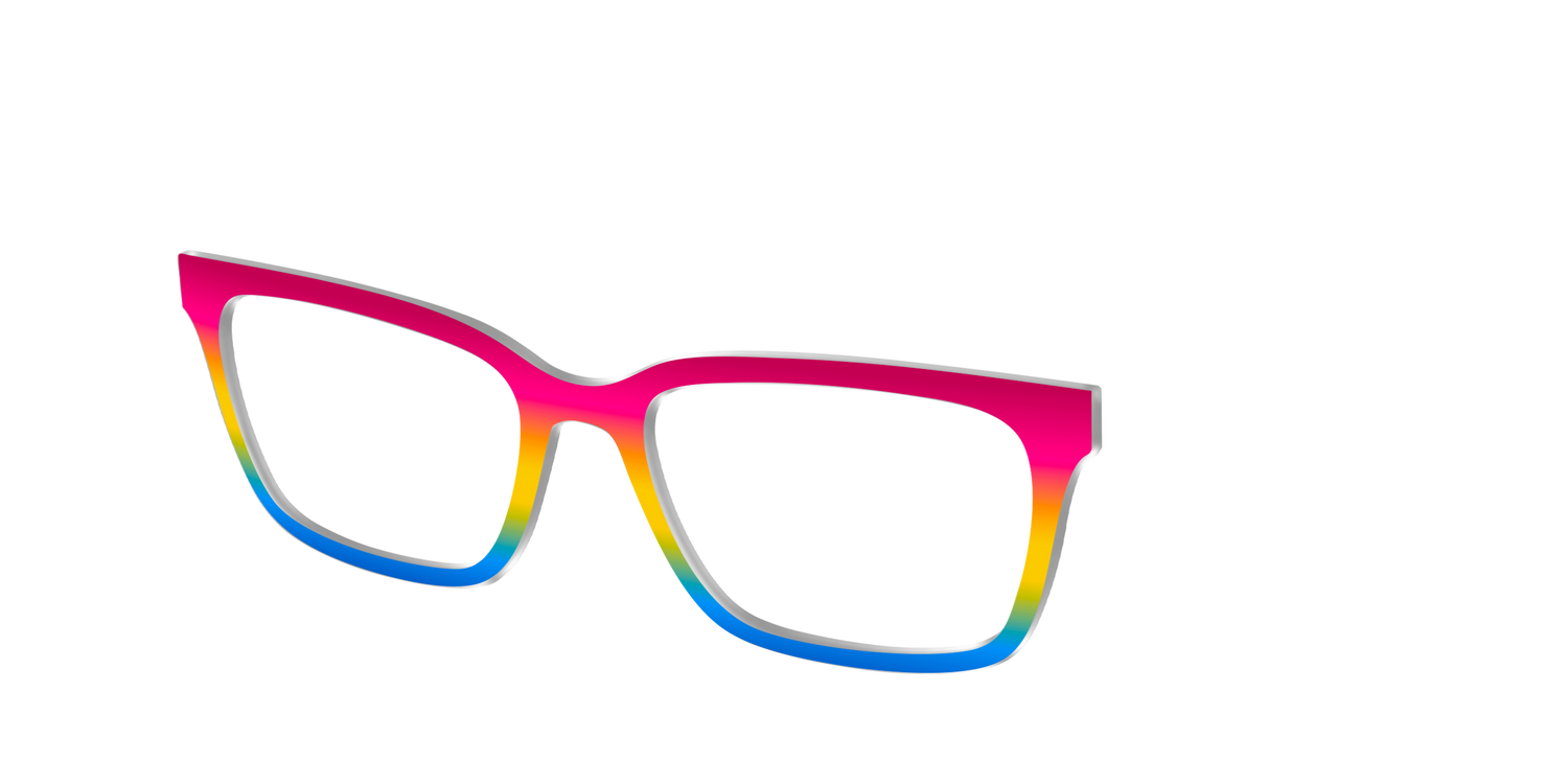 The Pansexual Gradient - Angle Top Image - Pair Eyewear