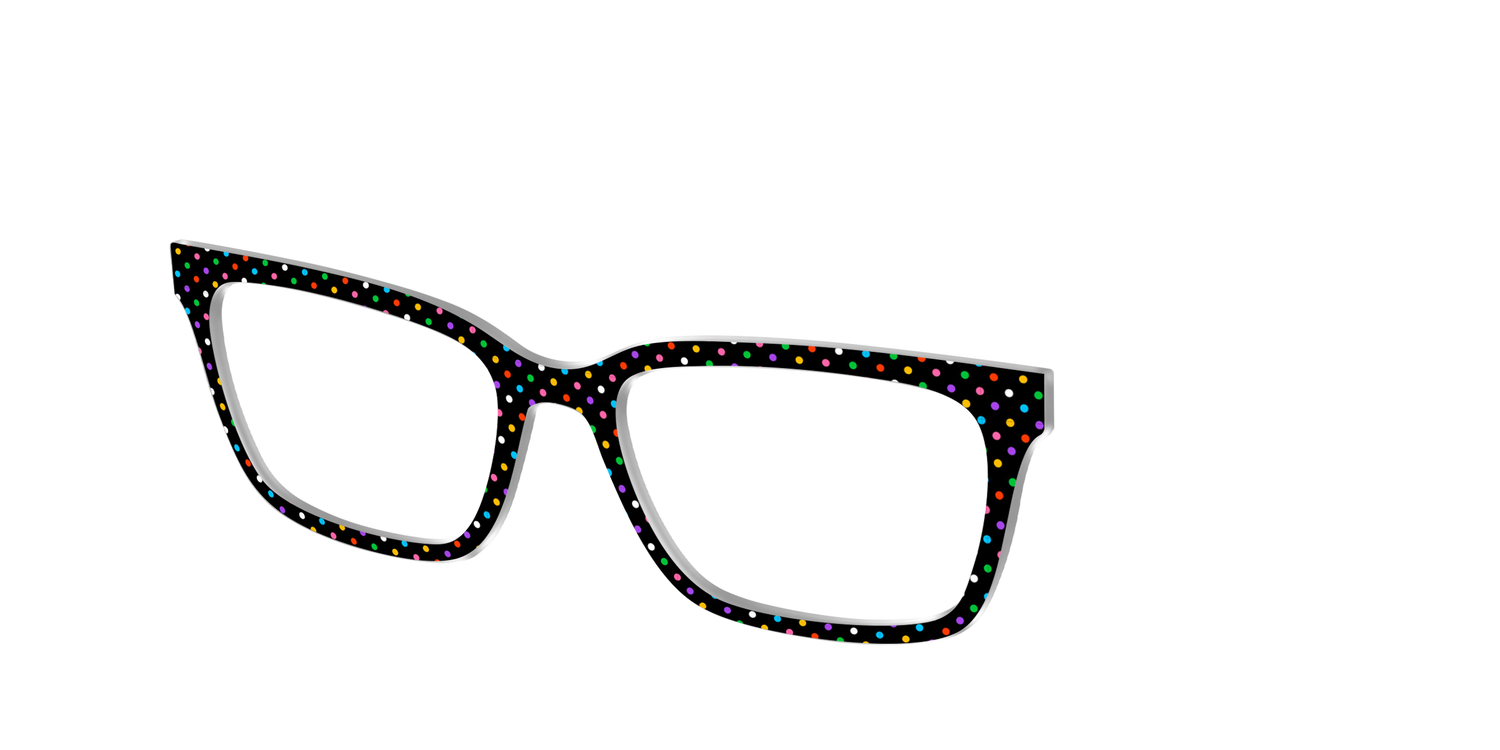The Parade Polka Dots - Angle Top Image - Pair Eyewear