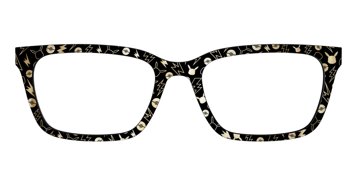 The Pikachu with Gold Foil - Front Top Image - Pair Eyewear