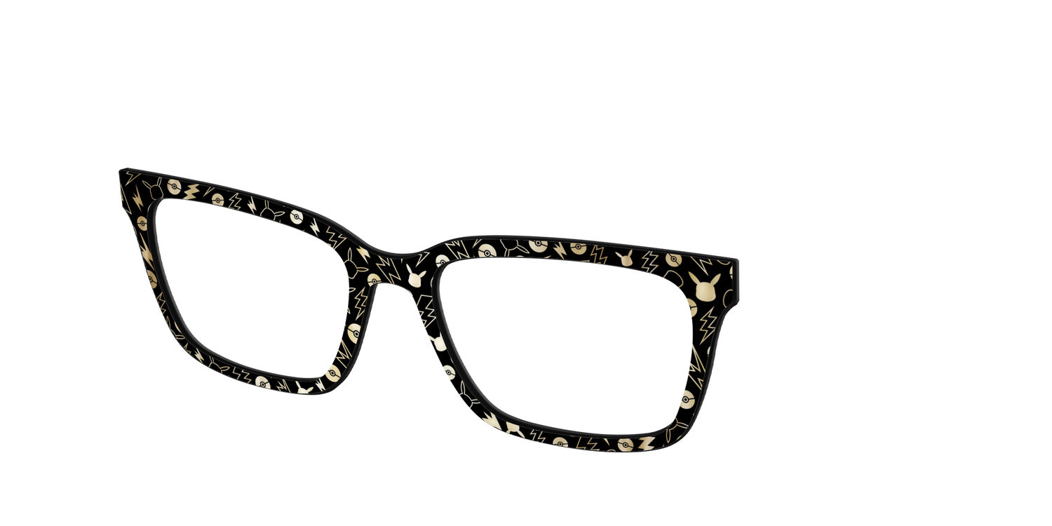 The Pikachu with Gold Foil - Angle Top Image - Pair Eyewear