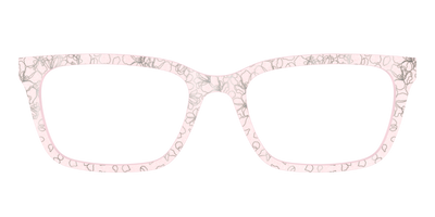 The Pink Shimmer Petals with Silver Foil - Front Top Thumbnail - Pair Eyewear