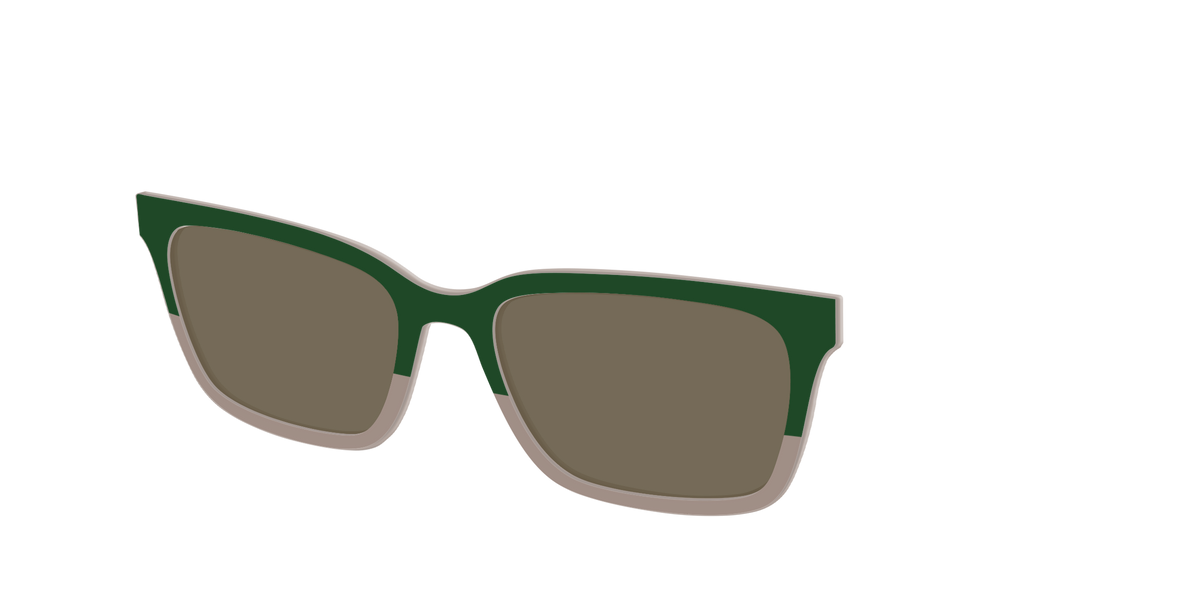 The Polarized Cedar & Sap Crystal Split Sun Top - Angle Top Image - Pair Eyewear