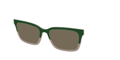 The Polarized Cedar & Sap Crystal Split Sun Top - Angle Top Thumbnail - Pair Eyewear