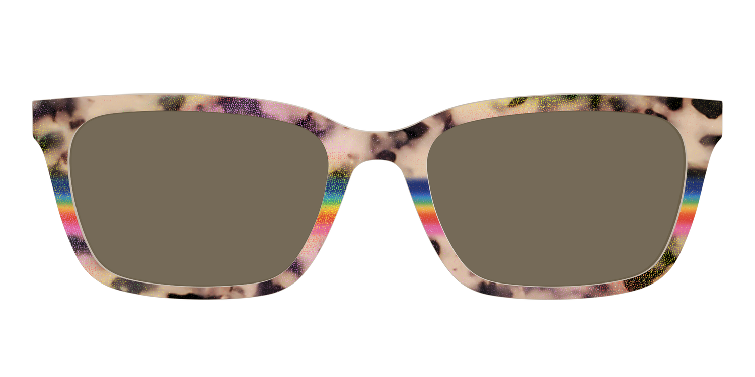 The Polarized Prism Split Tortoise Sun Top - Front Top Image - Pair Eyewear