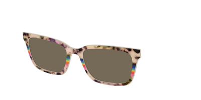 The Polarized Prism Split Tortoise Sun Top - Angle Top Thumbnail - Pair Eyewear