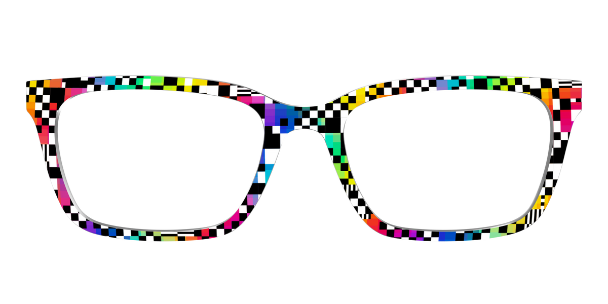 The Prismatic Check - Front Top Image - Pair Eyewear