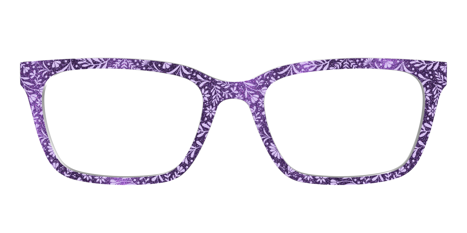 The Purple Shimmer Botanical - Front Top Image - Pair Eyewear