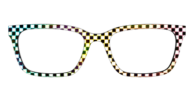 The Rainbow Foil Check - Front Top Thumbnail - Pair Eyewear