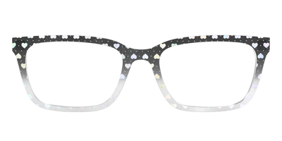 The Rainbow Foil Hearts Gradient Crystal - Front Top Thumbnail - Pair Eyewear