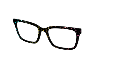 The Rainbow Foil Splatter - Angle Top Thumbnail - Pair Eyewear