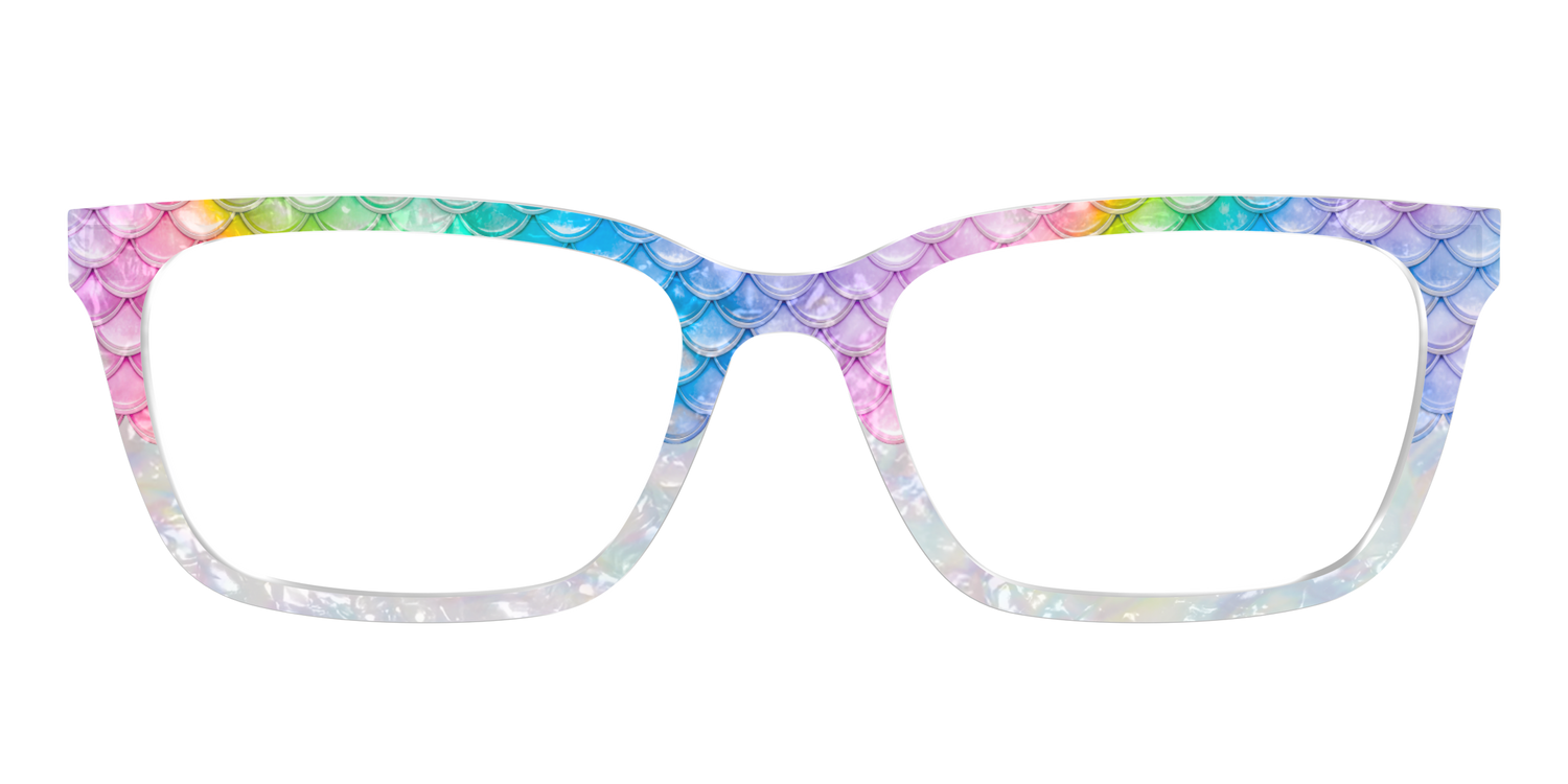 The Rainbow Pearl Scales Crystal - Front Top Image - Pair Eyewear