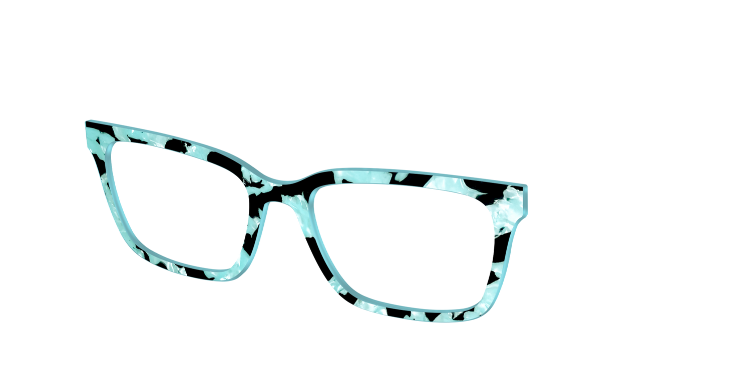 The Robin's Egg Pearl Tortoise - Angle Top Image - Pair Eyewear