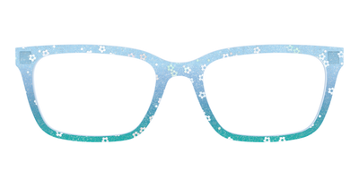 The Sky Blue Crystal with Daisy Glitter - Front Top Thumbnail - Pair Eyewear