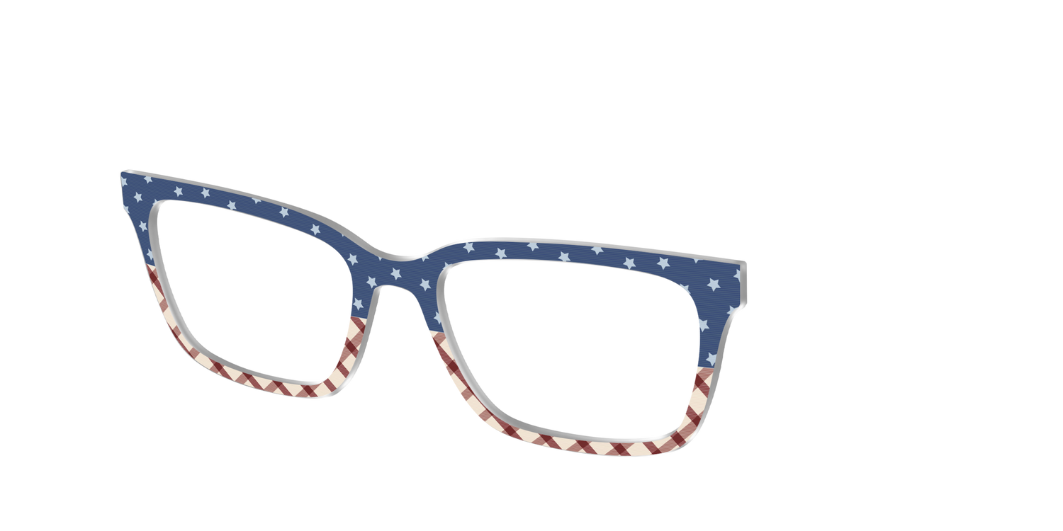 The Starry Gingham Split - Angle Top Image - Pair Eyewear