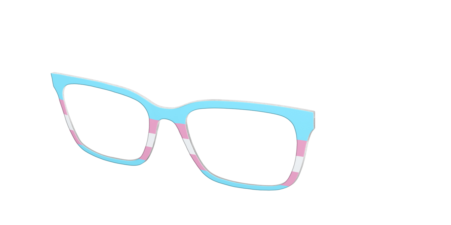 The Transgender Flag - Angle Top Image - Pair Eyewear