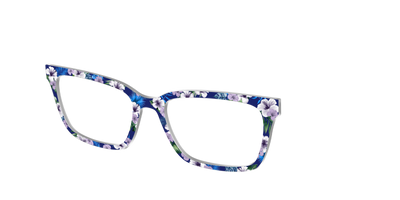 The Tropical Blue Blossoms - Angle Top Thumbnail - Pair Eyewear