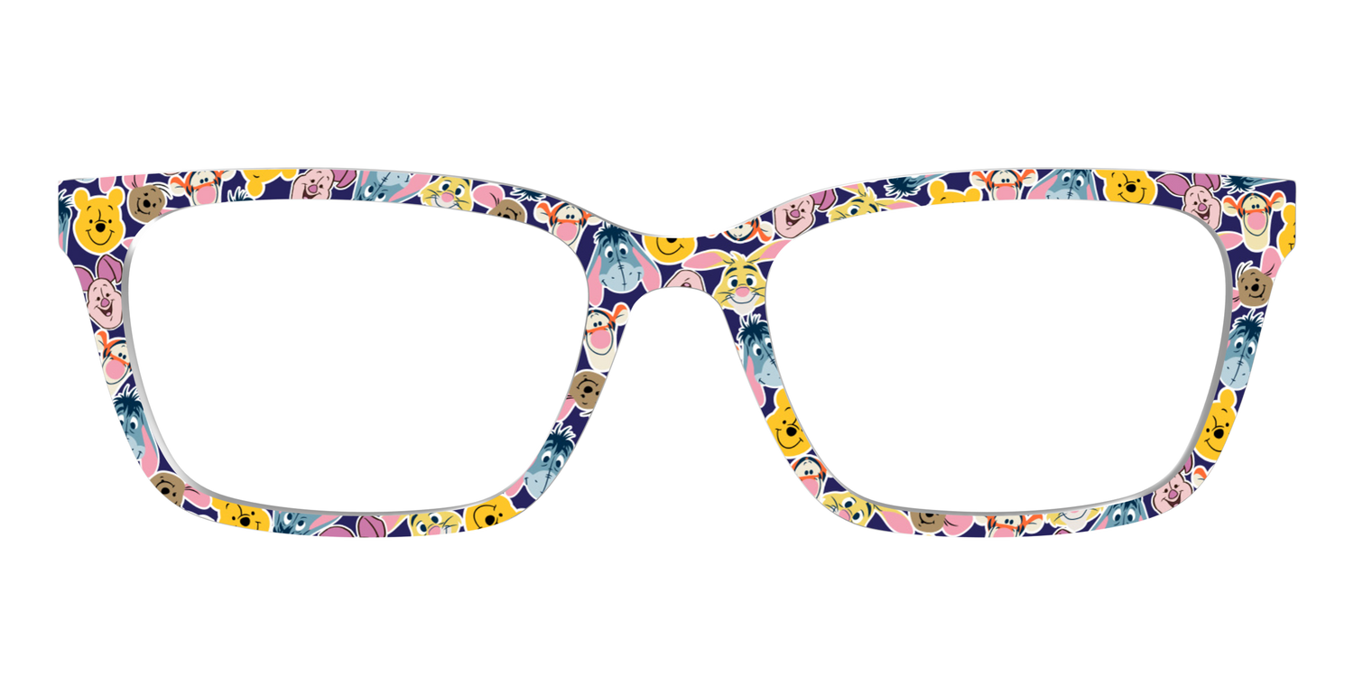 Winnie the Pooh & Friends Stickers - Front Top Image - Pair Eyewear
