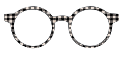 The Black Buffalo Check with Glitter - Front Top Thumbnail - Pair Eyewear
