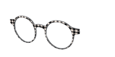 The Black Buffalo Check with Glitter - Angle Top Thumbnail - Pair Eyewear