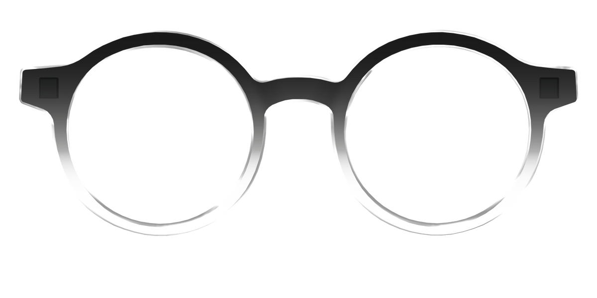 The Black Gradient Crystal - Front Top Image - Pair Eyewear