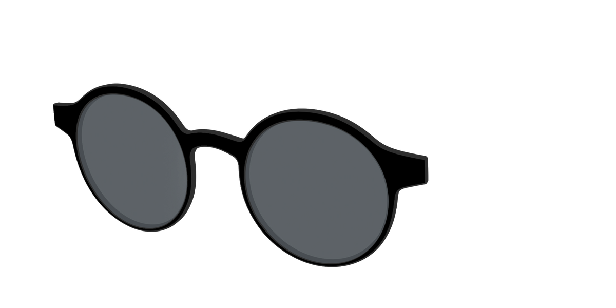 The Non-Polarized Black Sun Top - Angle Top Image - Pair Eyewear