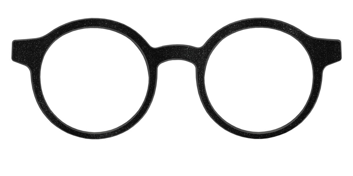 The Black Shimmer - Front Top Image - Pair Eyewear