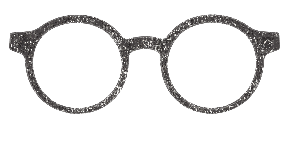 The Black Sparkle - Front Top Image - Pair Eyewear