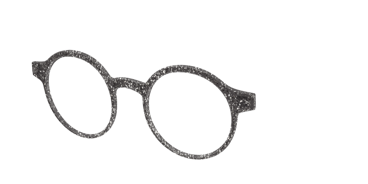 The Black Sparkle - Angle Top Image - Pair Eyewear