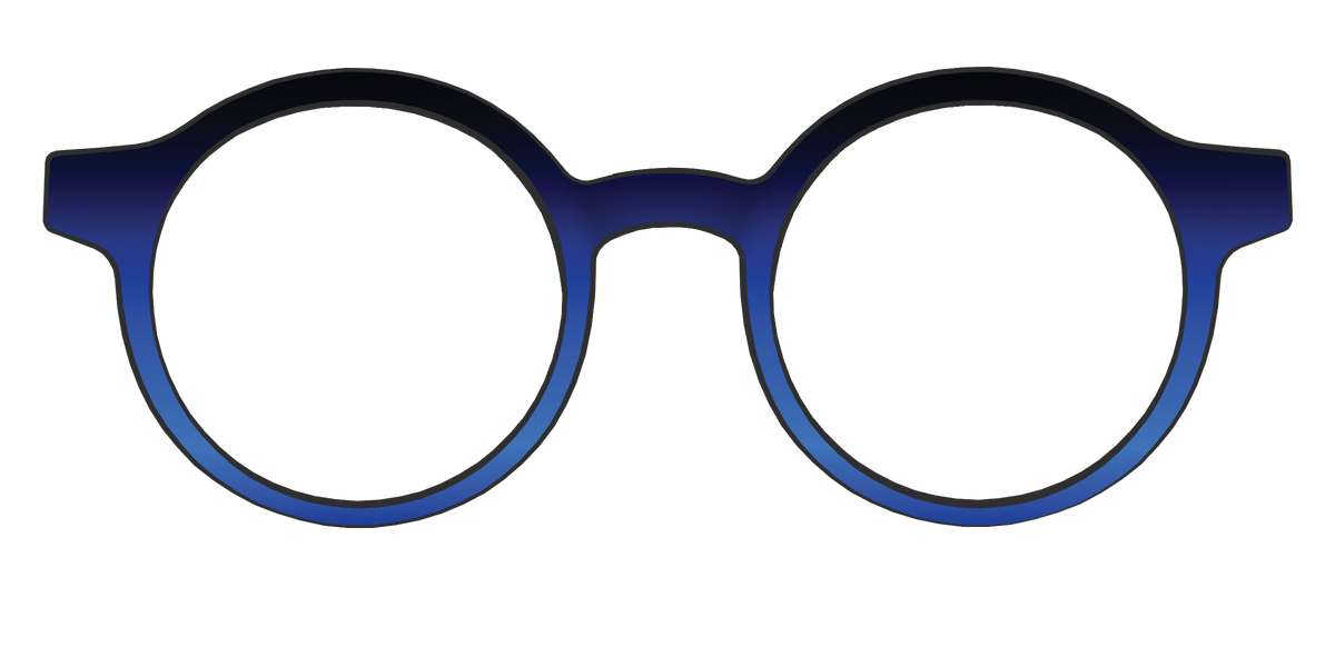 The Black to Blueberry Gradient - Front Top Image - Pair Eyewear