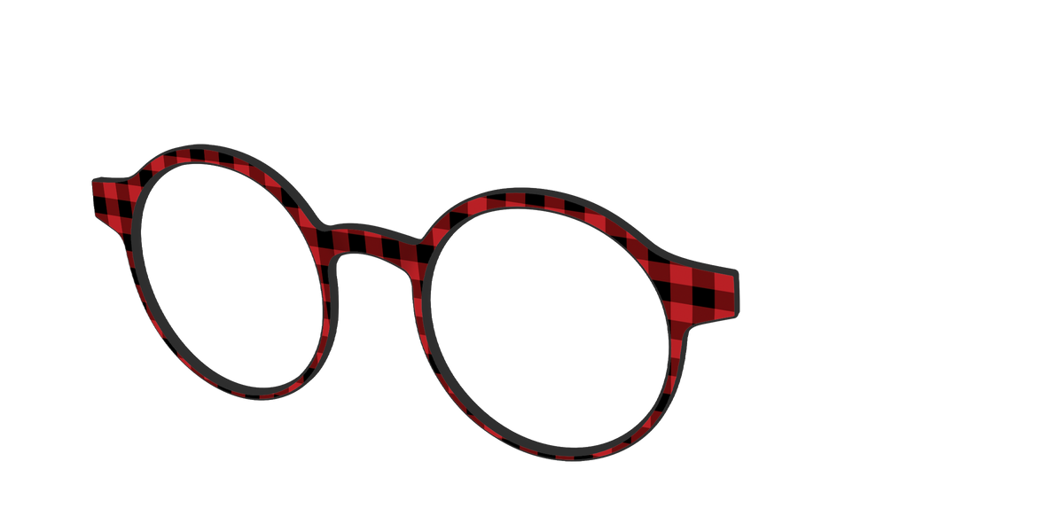 The Buffalo Plaid - Angle Top Image - Pair Eyewear