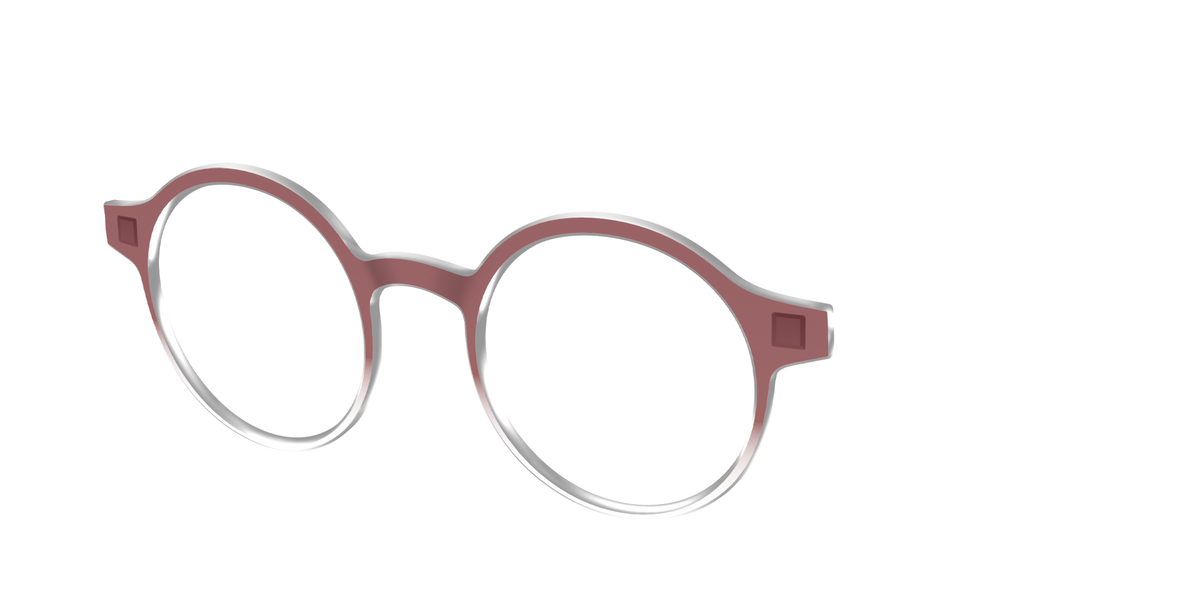 The Burgundy Gradient Crystal - Angle Top Image - Pair Eyewear