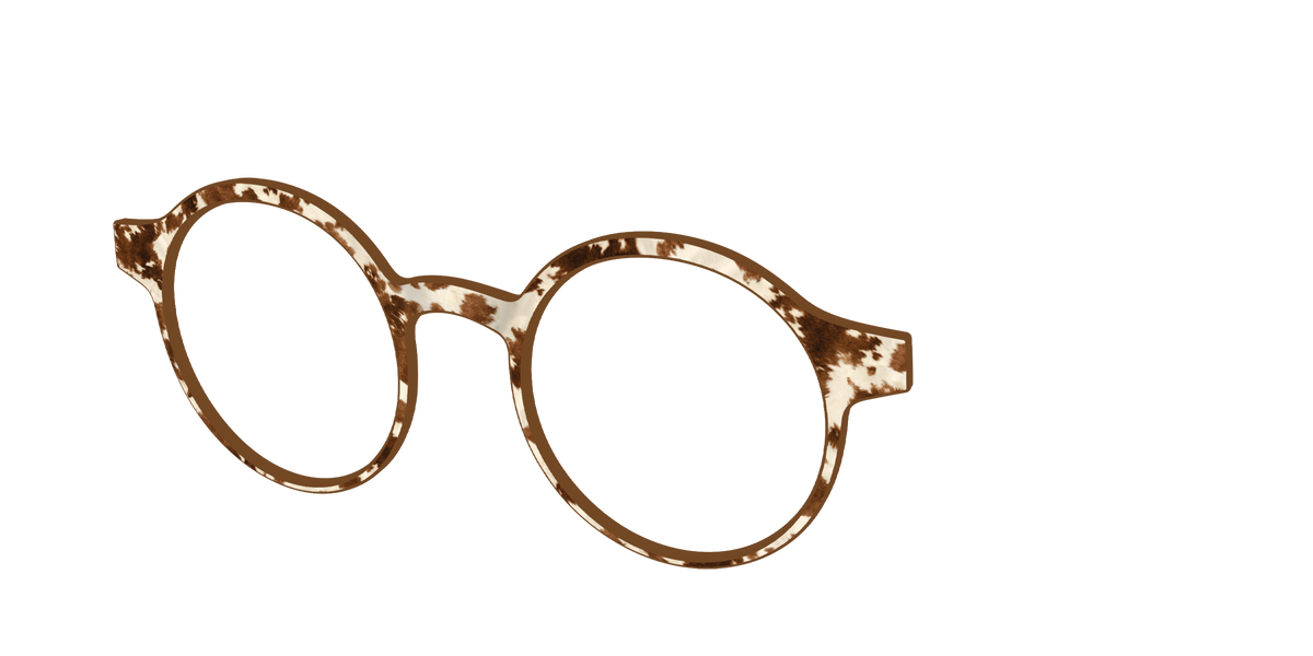 The Cowhide - Angle Top Image - Pair Eyewear
