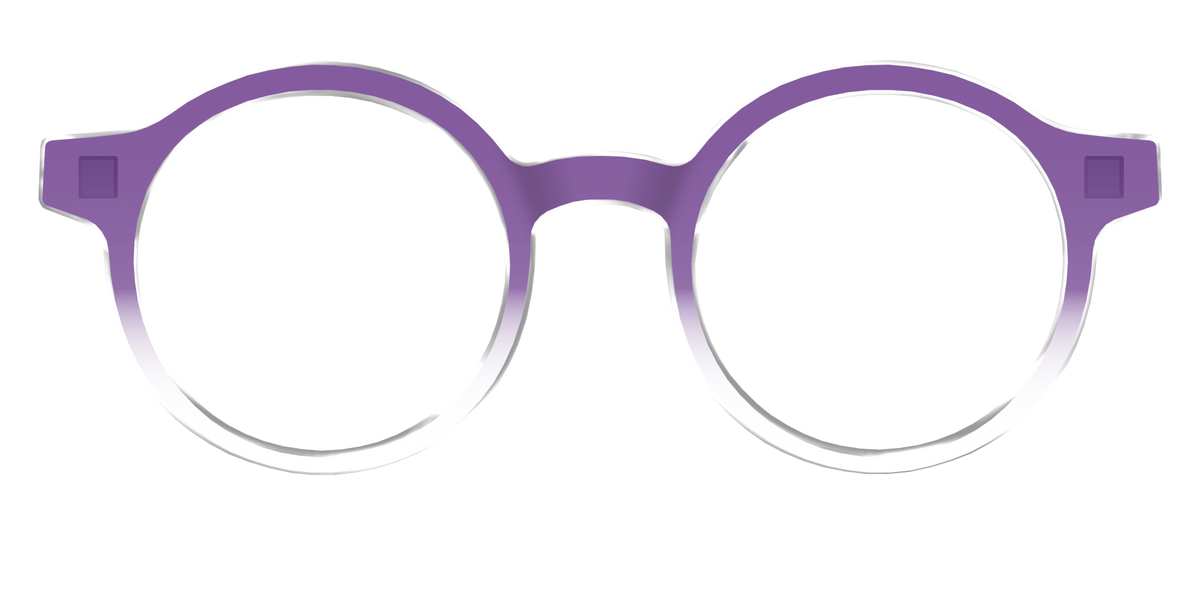 The Grape Gradient Crystal - Front Top Image - Pair Eyewear