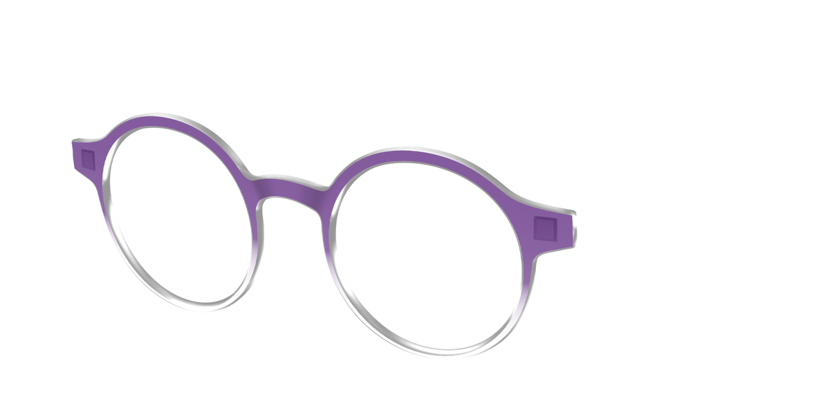 The Grape Gradient Crystal - Angle Top Image - Pair Eyewear