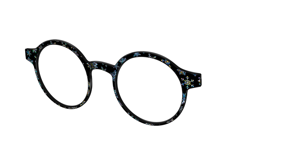 The Holographic Snowflakes - Angle Top Image - Pair Eyewear