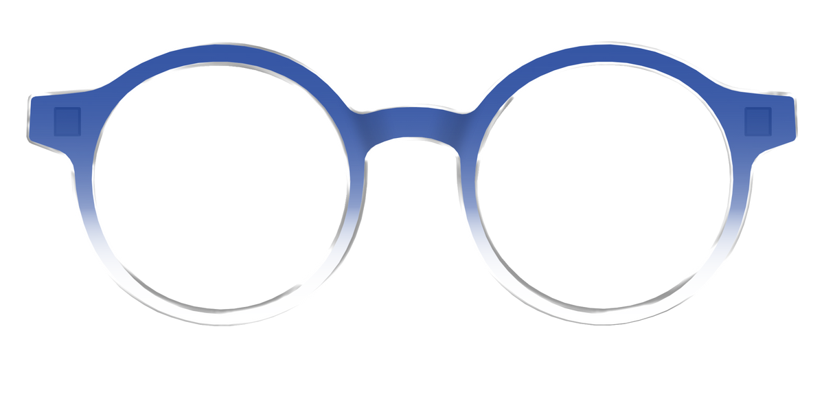The Indigo Gradient Crystal - Front Top Image - Pair Eyewear