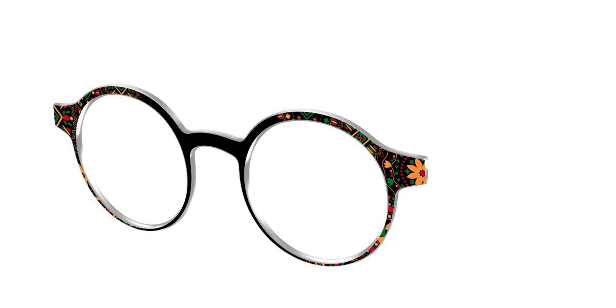 The Kwanzaa Medallion - Angle Top Image - Pair Eyewear
