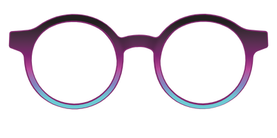 The Licorice to Seafoam Gradient - Front Top Thumbnail - Pair Eyewear