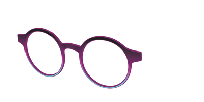 The Licorice to Seafoam Gradient - Angle Top Thumbnail - Pair Eyewear