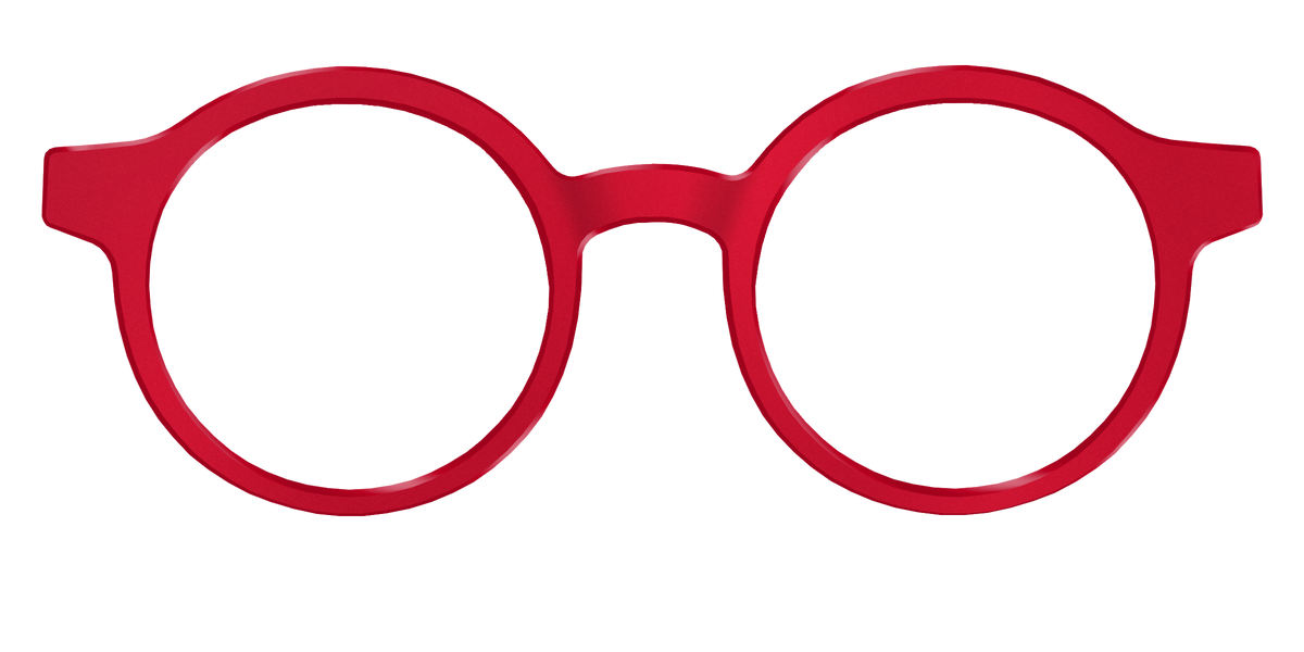 The Matte Red - Front Top Image - Pair Eyewear
