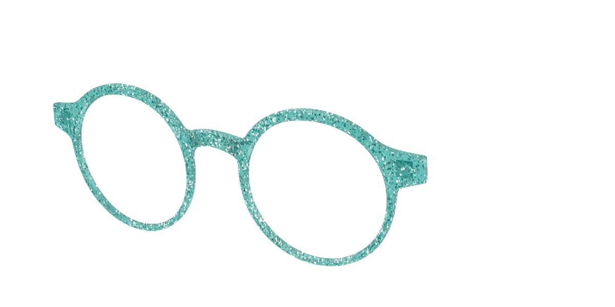 The Mint Sparkle - Angle Top Image - Pair Eyewear