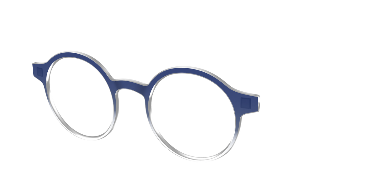 The Navy Gradient Crystal - Angle Top Image - Pair Eyewear