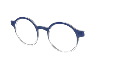 The Navy Gradient Crystal - Angle Top Thumbnail - Pair Eyewear